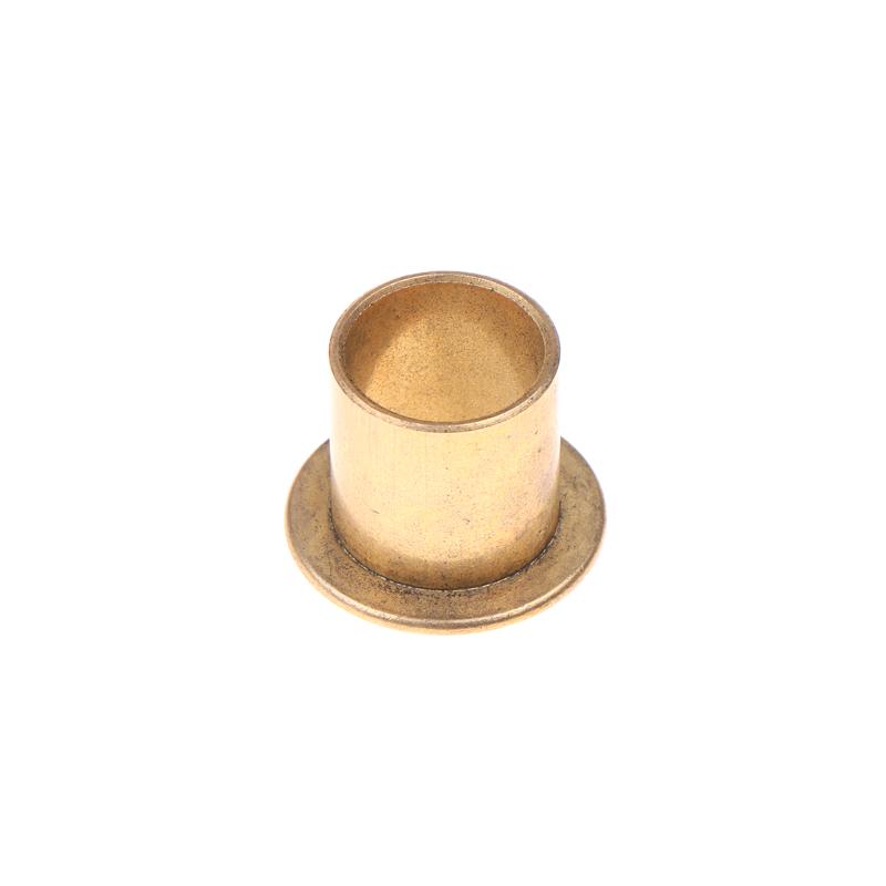 5Pcs Flanging Self-Lubricating Bearing Powder Metallurgy Oil Guide Sleeve With Edge Step Shoulder Flange Bushing Copper Sleeve
