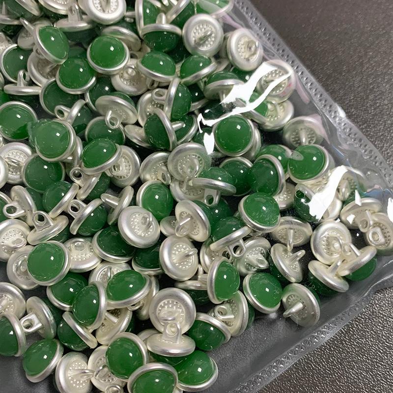 

10 шт. Красивые пуговицы на ножке с драгоценными камнями, круглые, маленькие металлические пуговицы, швейные принадлежности 10mm