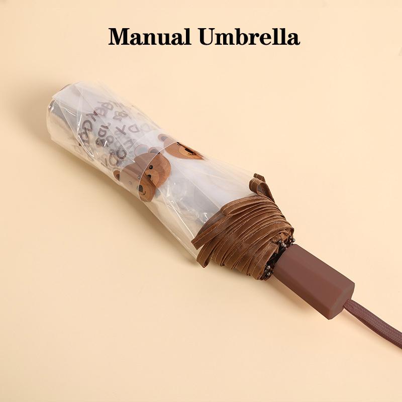 

Зонт Панда Автоматический Зонт Розовый Кролик Коричневый Медведь Прозрачный Зонт Унисекс Высокое Качество Подарочный Зонт Бизнес-Зонт