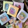 1pack/20pcs Laser Flash PET Waterproof Sticker Cool Geometric Pattern, Ideal for Journal Deco DIY Craft Album Gift Decor