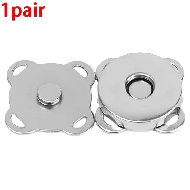 1/10Sets Magnetic Snap Button Metal Invisible Sew on Button Lock Clasps Fasteners for Purse Bags Clothes Craft DIY Accessories