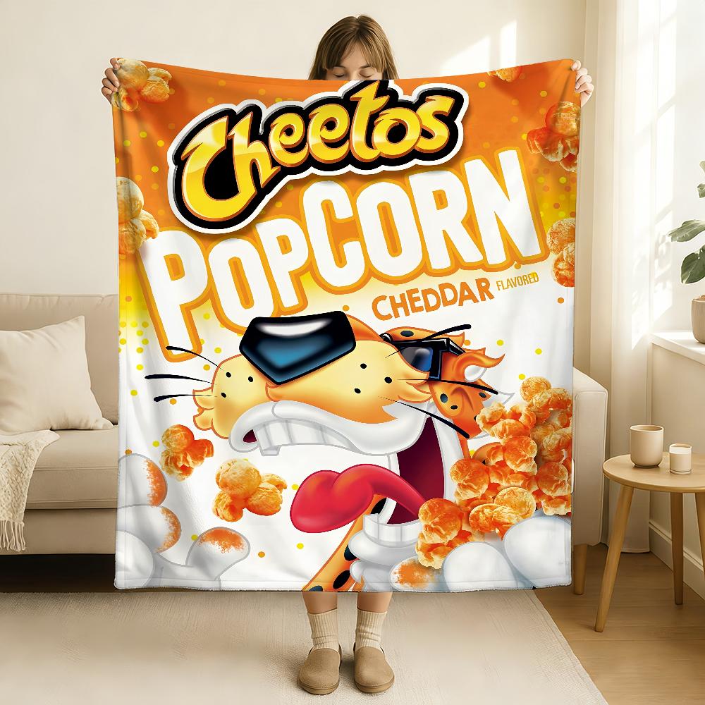 Leckeres Essen C Cheetos S Decke Weich und Hautfreundlich Für Sofa Bett Nickerchen Tagesdecke Alle Jahreszeiten Bettdecke
