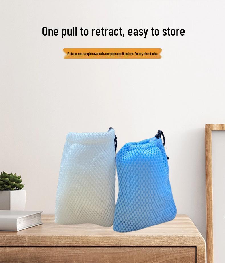 Polyester Drawstring Sandwich Mesh Storage Bag