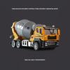 Excavator Blender Crane Car Toy Model Diecast Alloy Engineering Vehicle Rubber Tires Sound Light Pull Back Toys Kids Gifts