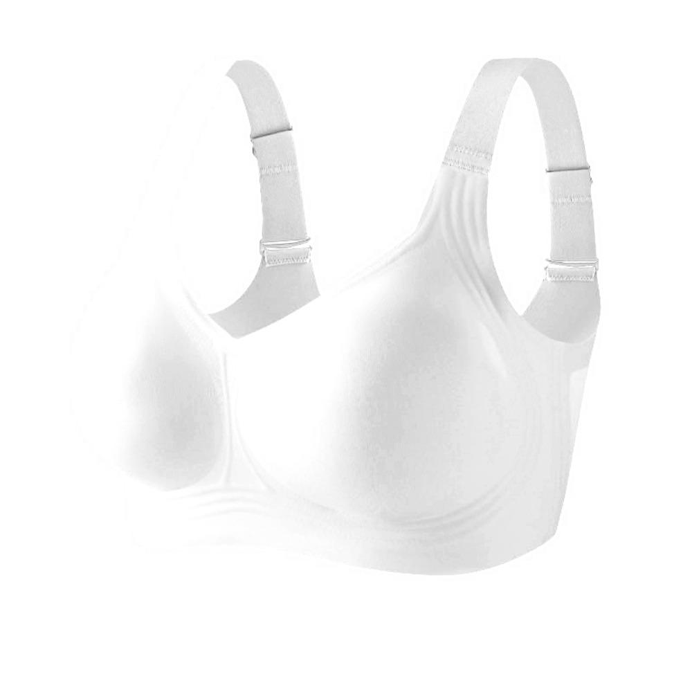 Push-Up Seamless Bra Tank Top Style Deep V Bra Comfort Wireless Bra SPORTS XXL белый