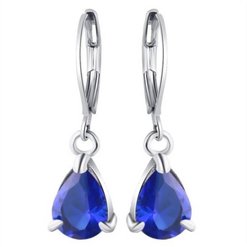 Viya E-Commerce Copper Inlaid Pink Zircon Women'S Earrings Women'S Engagement Jewelry