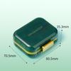Mini Pill Box Plastic Half Transparent Tablet Dispenser Container Waterproof Moisture Proof Pill Organizer Case Travel Outdoor