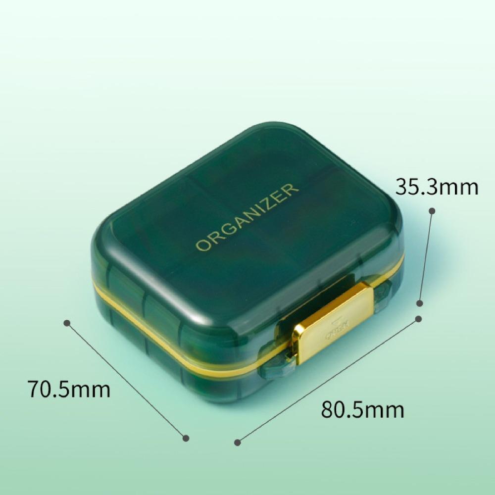 Mini Pill Box Plastic Half Transparent Tablet Dispenser Container Waterproof Moisture Proof Pill Organizer Case Travel Outdoor