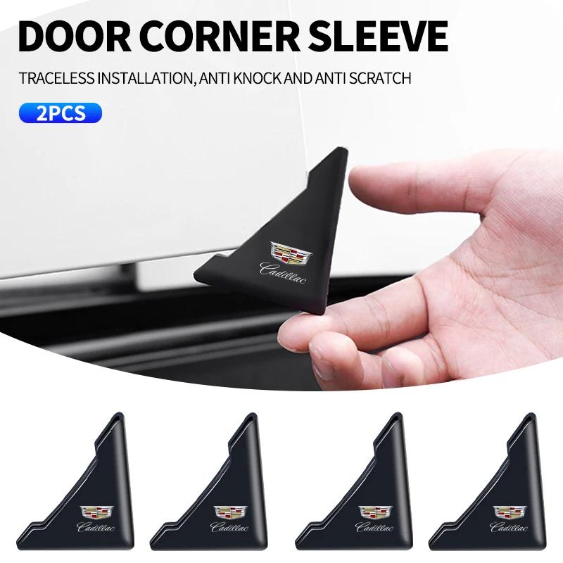 2 stuks Auto Logo Deurrand Beschermer Hoekbeschermer Voor Cadillac Embleem ESCALADE ATS BLS CT4 CT6 SRX STS XT4 XT5 SLR XT6 XTS