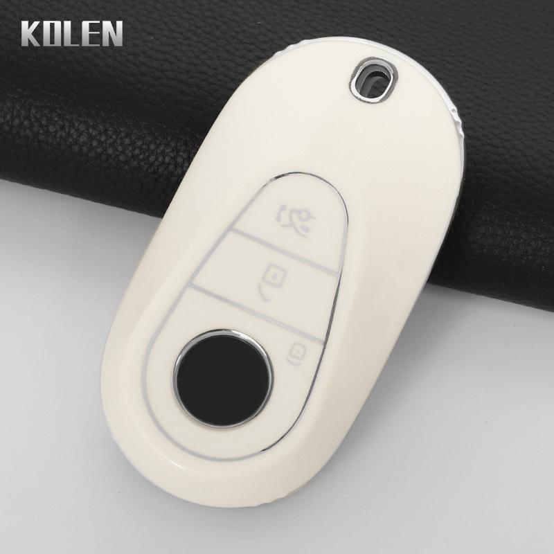 

Tpu Car Key Case Cover Shell Fob For Mercedes Benz C S Class W206 W223 S350 C260 C300 S400 S450 S500 Key Protector Keychain