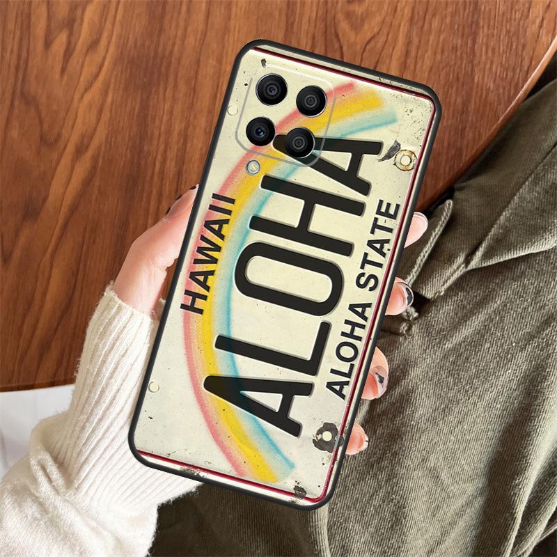 Retro License Plate Number Case For Samsung Galaxy M11 M21 M31 M35 M12 M13 M14 M15 M16 M36 M56 M53 M32 M52 M55 M34 M54