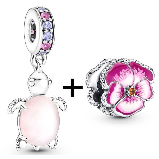 2 teile/los Schildkröte Octopus Vogel Charme Perlen Anhänger Passt Original Diy Armbänder Halsketten Für Frauen Männer Schmuck Geschenk Sonderangebot