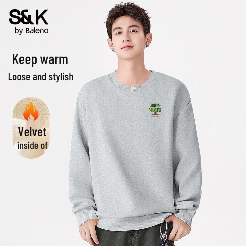 

Baleno Men s S&K Fleece-lined Crewneck Sweatshirt 5XL
