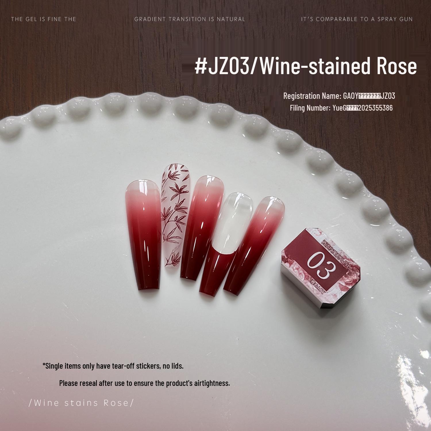 Gaoy Ge Ya Роза с винным оттенком Гель-лак для ногтей Градиентный, спиртостойкий
