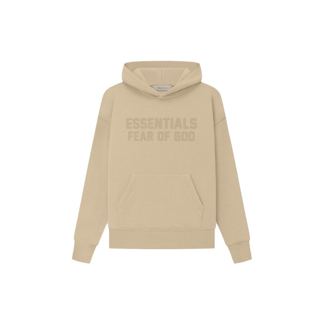 Fear Of God Essentials Kids Essentials Hoodie Sand Letter Print Hooded Sweatshirt Kids hoodies White FOG-SS23-200 XS