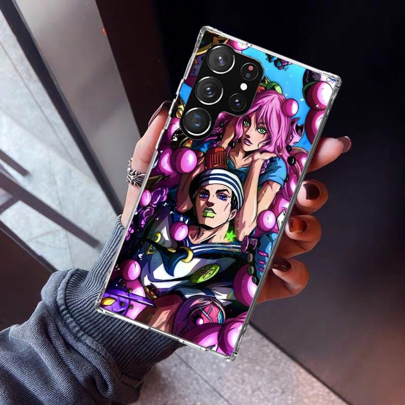 JoJo's Bizarre Adventure Cool Phone Case For Samsung Galaxy S26 S25 Edge S24 S23 Ultra S22 Plus S21 S20 FE Soft TPU Back Cover F
