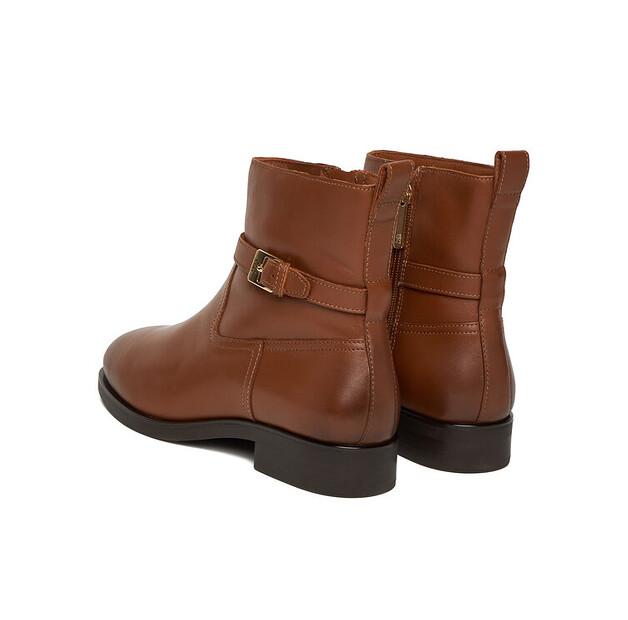 Stiefel Tommy Hilfiger Th Buckle Reit-Lederstiefelette