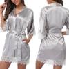 Plus Size Women's European & American Lingerie Nightgown Bathrobe - Loose, Large Elasticity Yukata Nightdress