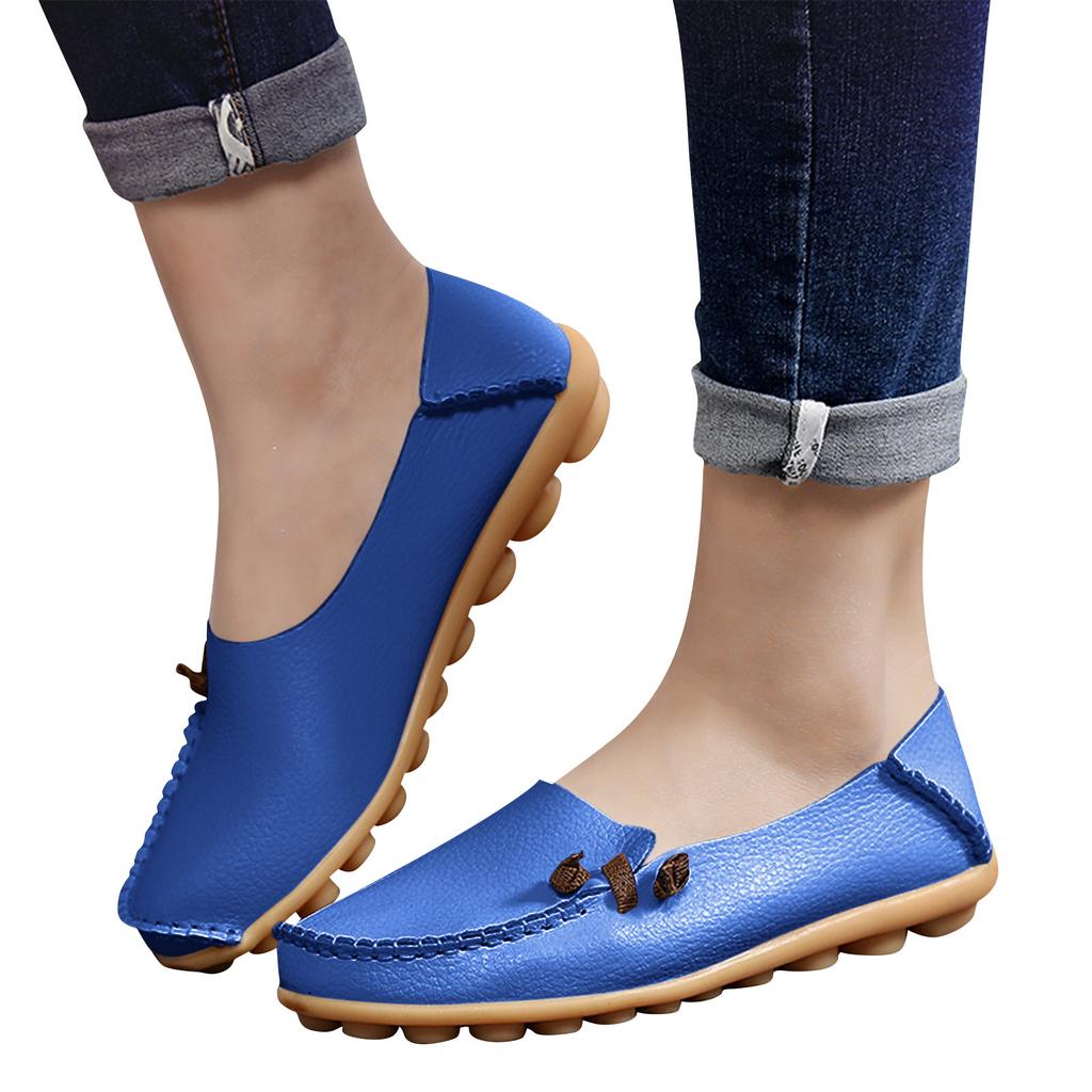 Orthopädische Loafer Schuhe Für Damen Orthopädische Leder Loafer Business Schuhe Für Damen Leichte Flats Lässiger Komfort - Gehschuhe Mit Blume