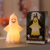 Halloween Spøkelseslys Skummelt Spøkelsesdekorasjon Lysende Spøkelsespynt Hengende Lys for Bord Kaminhylle Veggdekorasjon