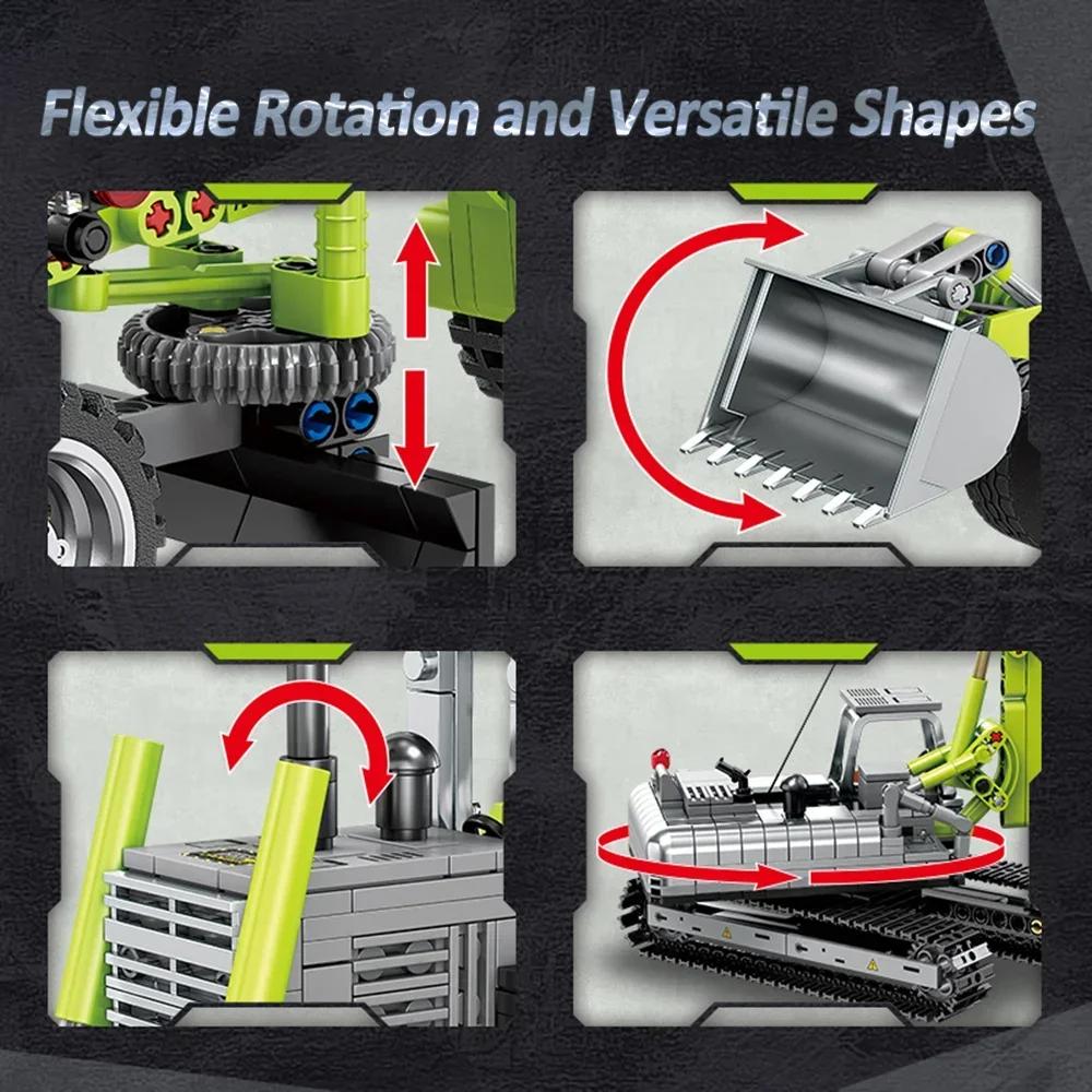 Engineering Tank Series Building Block Set - Ideal for European and American STEM Educational Interaction, DIY Birthday Gift Toy