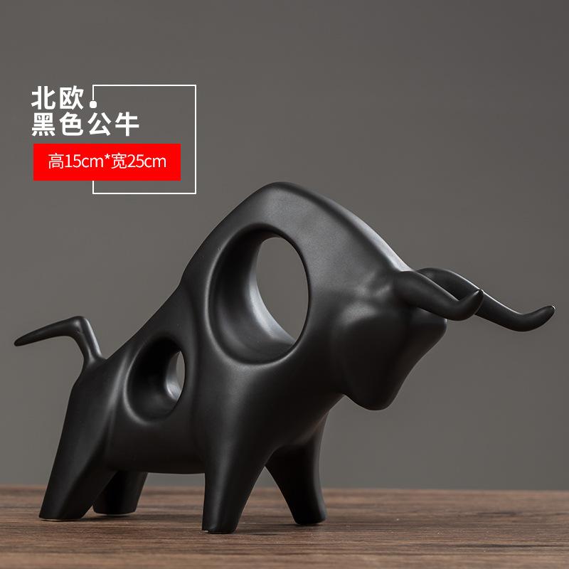 Nordic Ceramic Figurine Ornaments for Living Room TV Cabinet Wine Cabinet Entryway Deer Sculpture Creative Home Decor