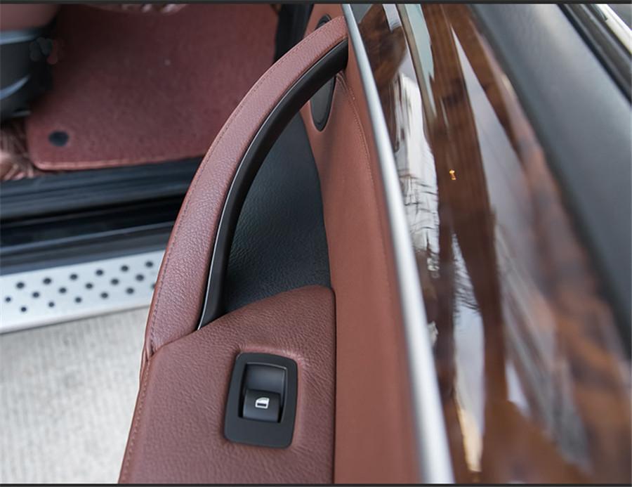 Black Right Car Interior Door Handles Inner Door Panel Handle Pull Trim Cover For BMW E70 X5 51416969402