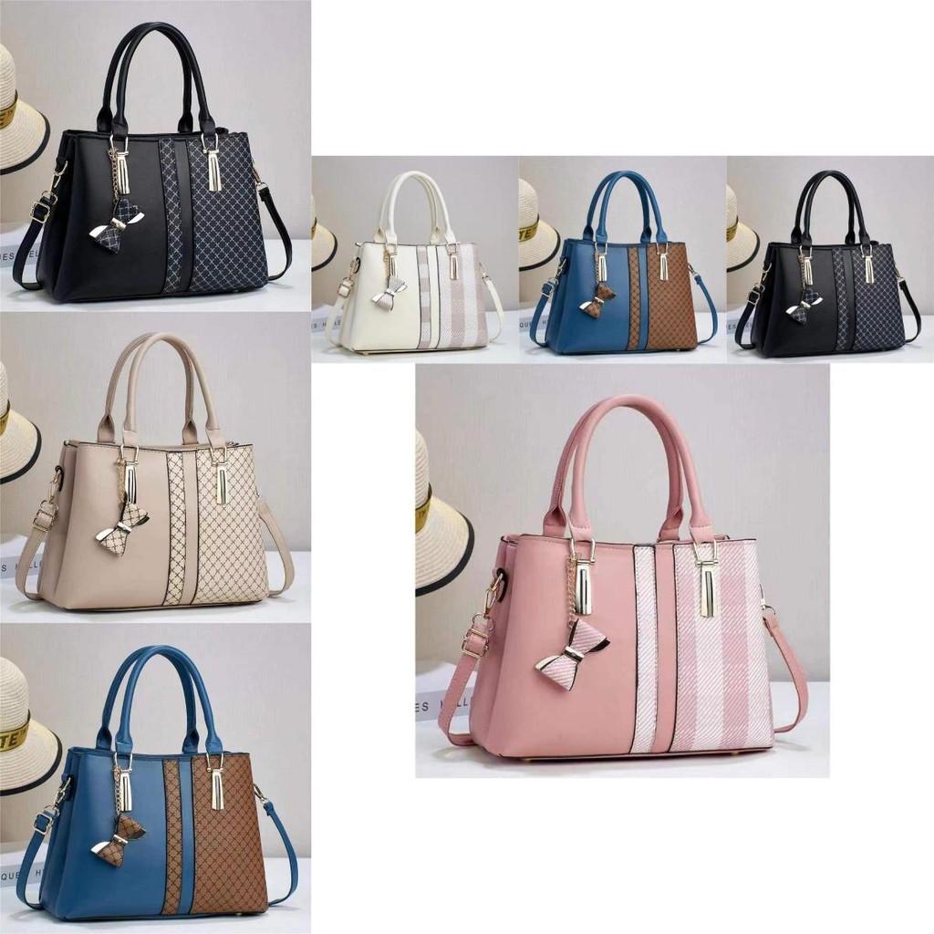 Chic Pu Fashion Handbag For Moms With Compartments And Color Block Design Ideal For Daily Use
