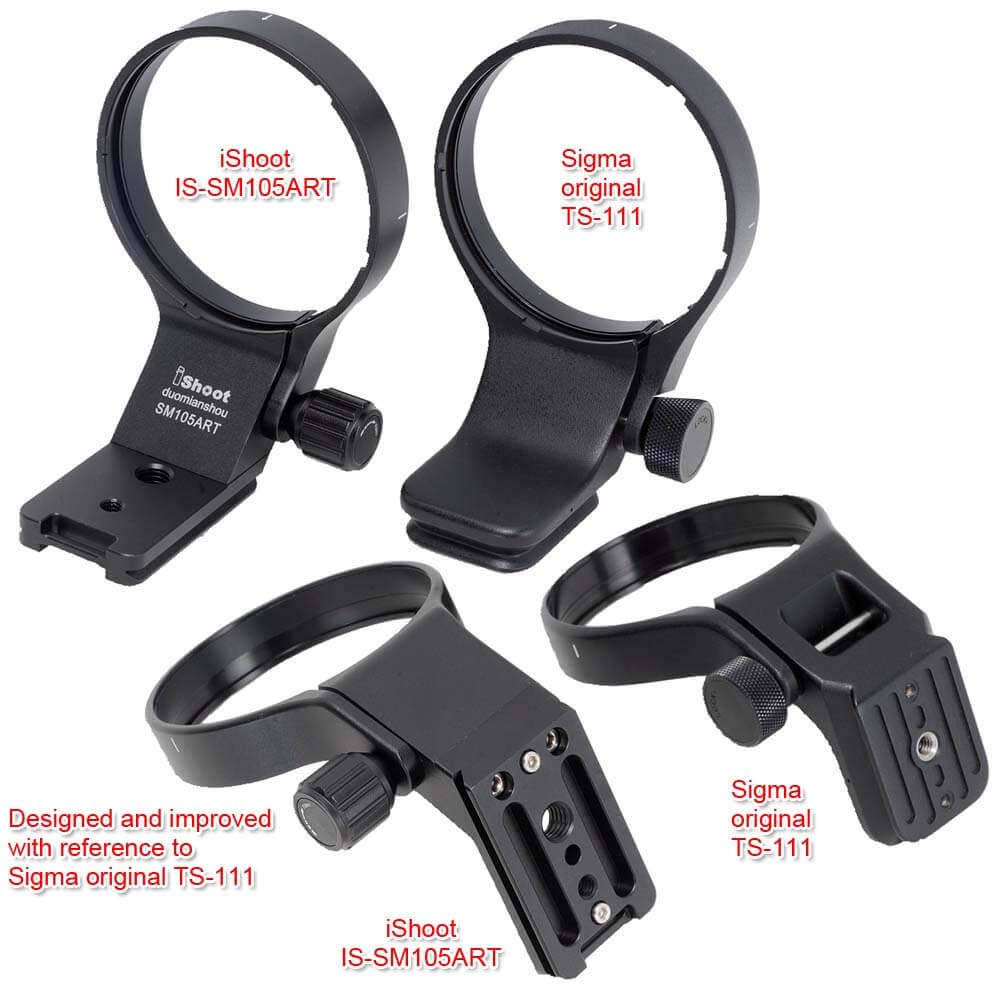 iShoot Metal Camera Tripod Mount Tripod Mount Lens Support Lens Bracket Tripod Socket for Sigma DG DN OS Sigma 105mm DG HSM Quick Release Plate with