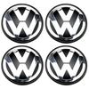 BFPQY1 VW Car Wheel Center Cap Hub Cover 4Pcs 55mm 60mm 56mm 65mm 70mm For Volkswagen Rline R Golf Passat Polo Arteon Jetta