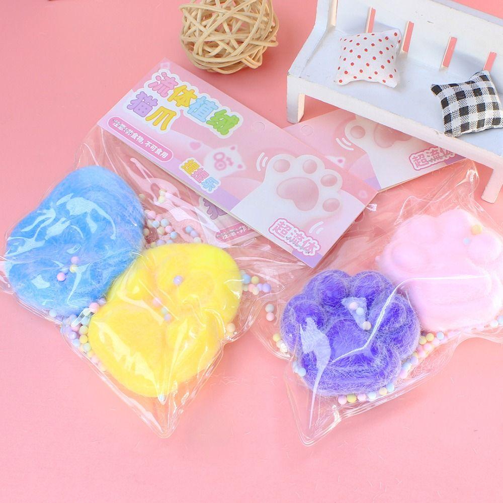 

2 шт./набор мягкая игрушка-кошачья лапка, разминающая игрушка-щипок, кошачья лапка, игрушка-фиджет для детей, сложная кукла 2pcs