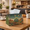 1pc Desert Cosmic Magic Tissue Box - Multi-functional Napkin Dispenser, Two Sizes Available Made of Durable Polyester, Decorated with Cactus Planet Su