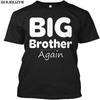 Promovido a Irmão Mais Velho Novamente Camiseta Popular Sem Etiqueta TShirt masculina algodão camiseta verão preta boa qualidade sbz4358