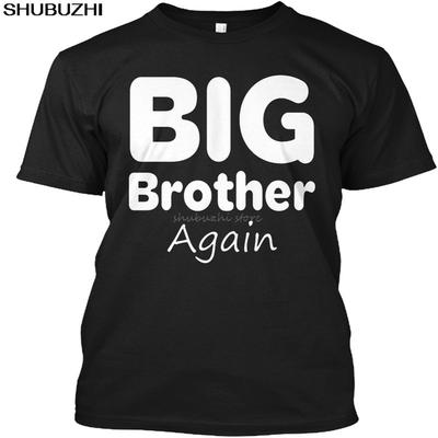 Promoted To Big Brother Again Popular Tagless Tee TShirt Men Cotton Tshirt Summer Black Tshirt Good Quality Sbz4358