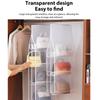 Household Mesh Storage Hanging Bag Wardrobe Hanging Multi-layer Pocket Bag Double-sided Transparent Organiser Foldable Dust Bag