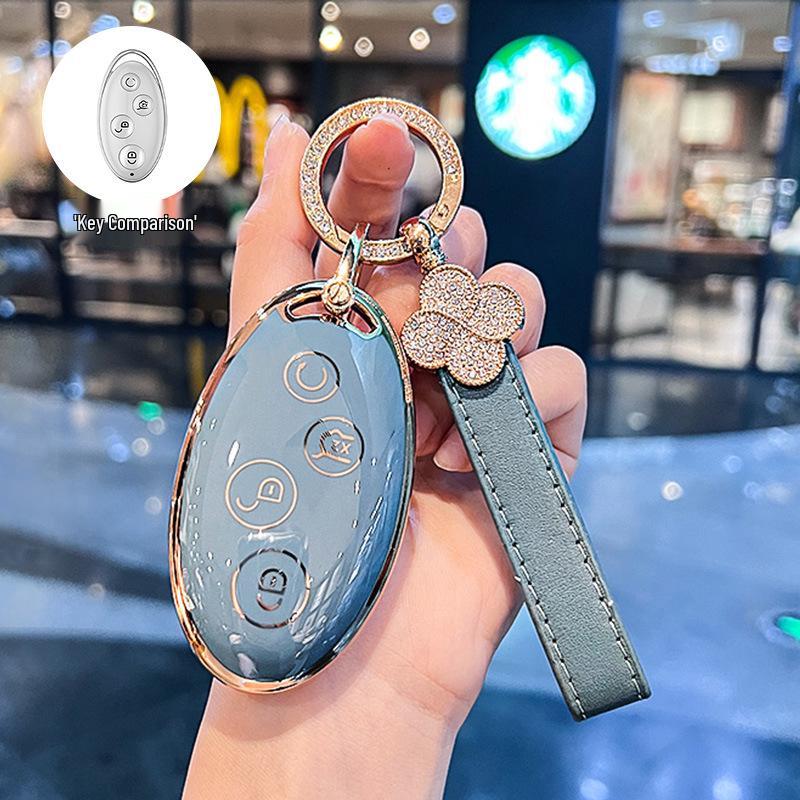 Compatible Key Case for BYD Models: Dolphin, Han, Qin Plus DMi, Song Pro, Yuan, Tang, Seagull EV, Destroyer 05, Seal 06