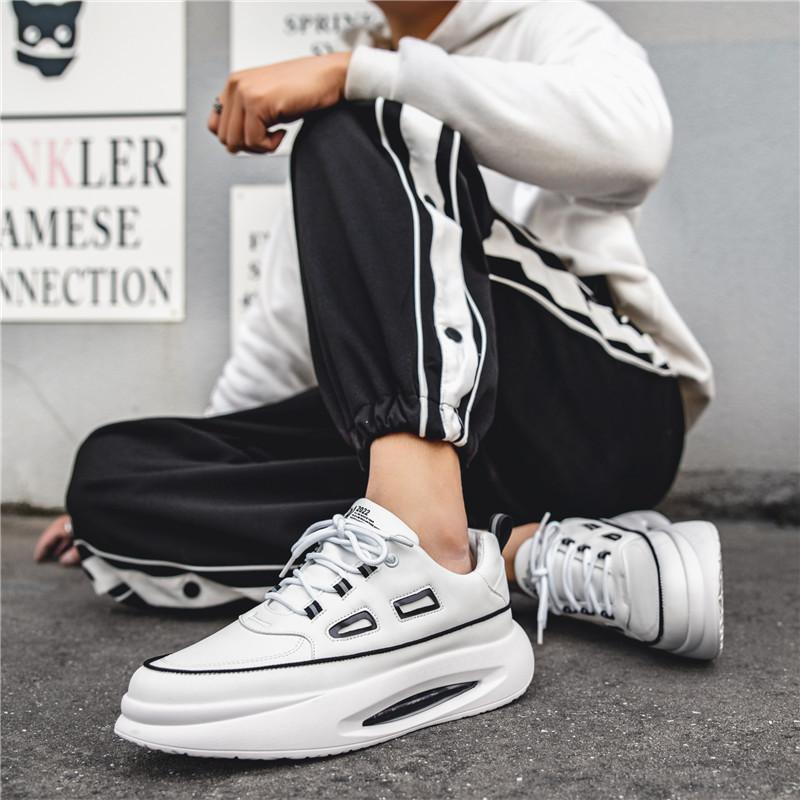 Fashion Chinese Style Men's Shoes Spring Trend Casual Sports Shoes Men's Thick Bottom Forrest Gump Small White Tide Shoes Daddy Shoes