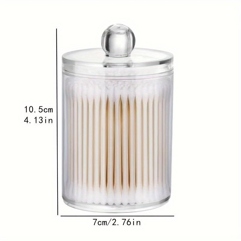 

Acrylic Swab Holder Storage Box, Cosmetic Organizer Dispenser for Desk Vanity Bathroom. білий