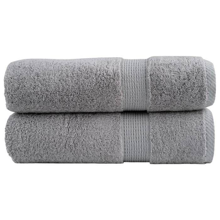 VidaXL Serviettes de Douche de Qualité Supérieure 2 pcs, Draps de Bain, Serviettes d'Invité, Serviettes de Salle de Bain 137308