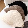 New simple version knitted hat basin hat bucket hat adult women's hat autumn, winter and autumn sunshade sun protection hat versatile hat