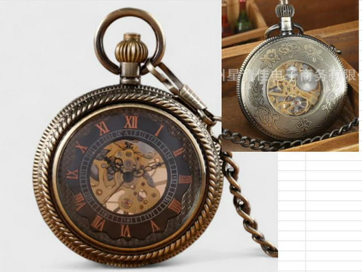 Vintage Double-Lid Polished White Metal Mechanical Pocket Watch - Glossy Student Gift & Commemorative