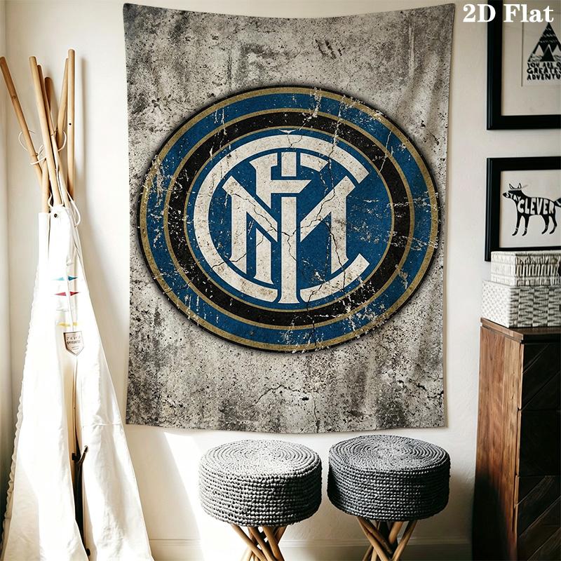 Inter Milan Emblem Wallpaper Bedding 1 Duvet Cover 2 Pillowcase Without Core Duvet Cover And Pillowcase Soft And Comfortable Bedding Set