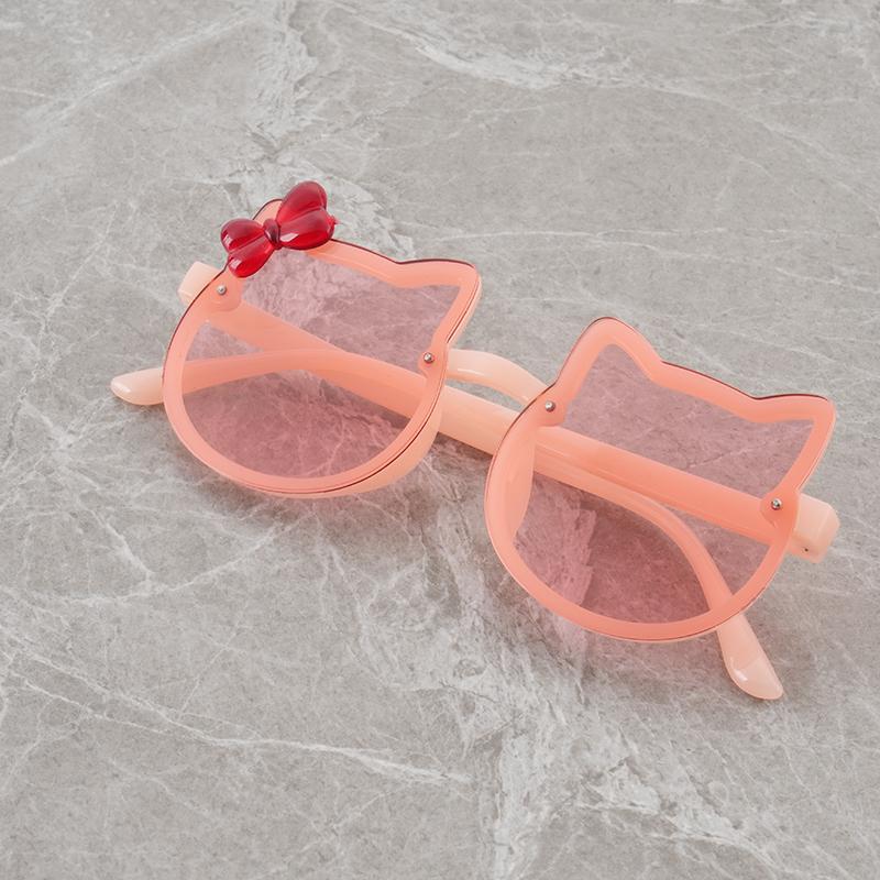 2025 Girls UV Protection, Baby Sunglasses Cute Cartoon Sunshade Glasses, Gradient Children s Sunglasses розовый