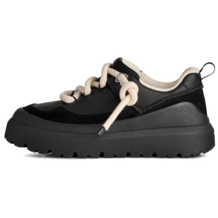 UGG Heritage Leather Fashion Simple Non-Slip Low-Top Casual Shoes Men Casual Shoes Black 1170910-BBLC