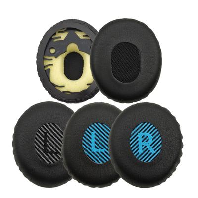Soft Leather Replacement Earpads Soft Foam Noise Cancelling For QC3 Headphones Optimaled Comfort And Durability