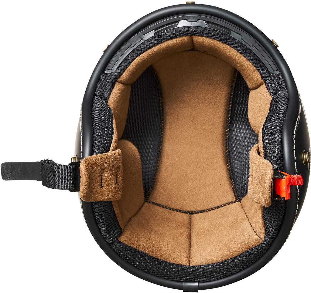 Marushin Industries Marushin Motorcycle Helmet Jet MCJ5 Road Fork Open Jet Matte Black XL Size 3006555 (MARUSHIN) (61-62cm)