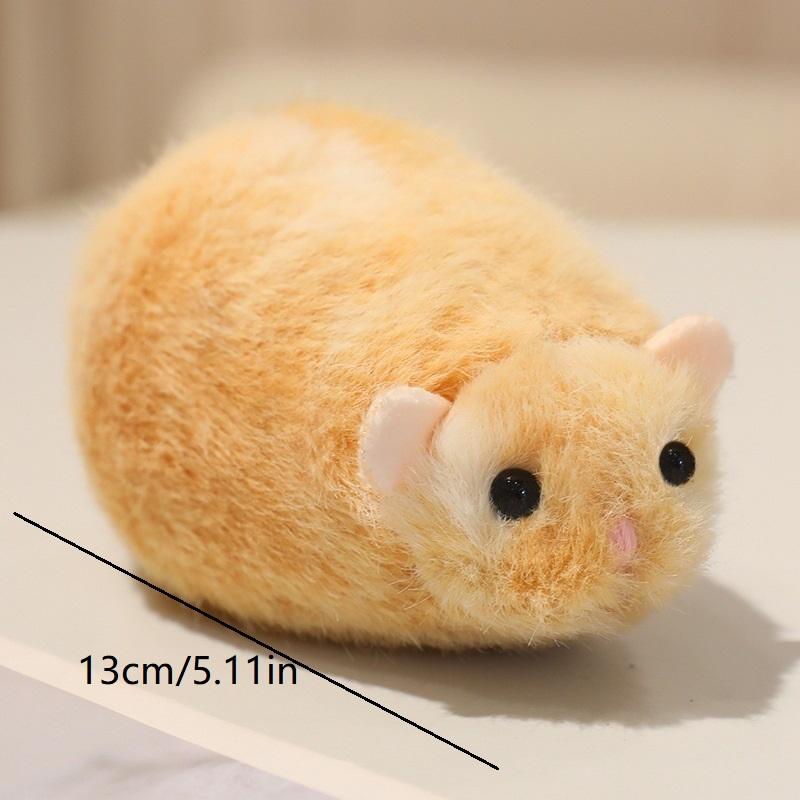 Cartoon Golden Hamster Plush Toys Super Soft Squeeze Toy Round Cozy Animal Doll Home Decoration