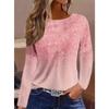 Women's Cat Print Loose Oversized Casual V Neck Long Sleeved T-shirt Top Streetwear Oversized O-Neck Vest
