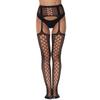 Sexy Fishnet Suspender Tights Sheer Cut Out Tights Thigh High Garter Suspender Cross Pantyhose Underwear Women's Stockings