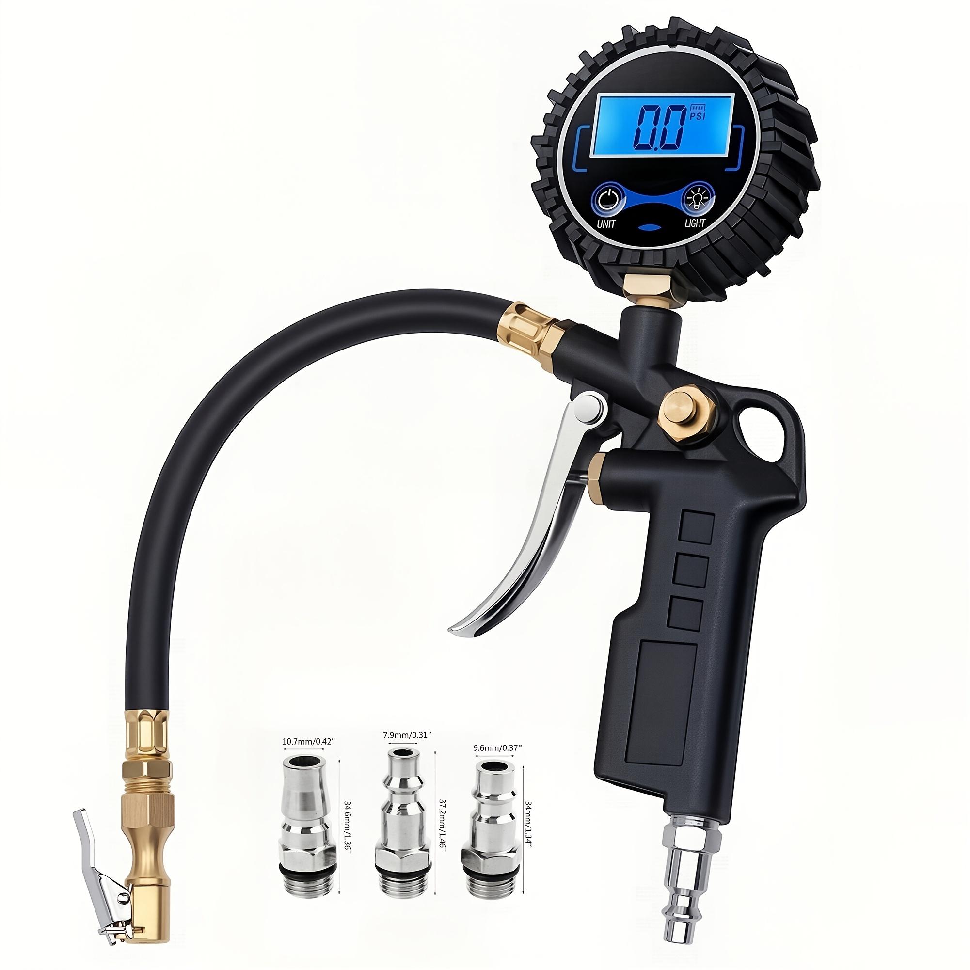 Digital tire inflator with pressure gauge 200 PSI High precision LED Backlit display Suitable for car accessories Motorcycle Car SUV